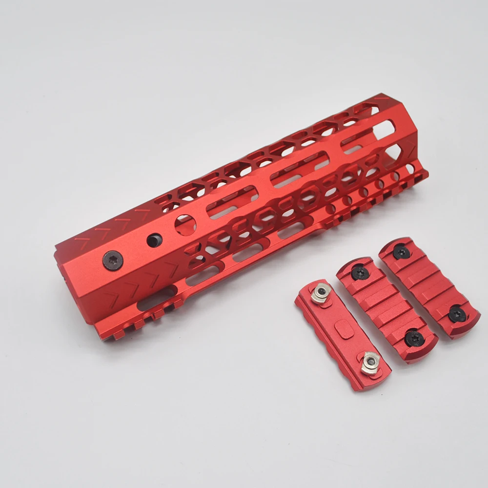 TriRock 7 дюймов M-lok Handguard реечное трубчатое цевье крепление системы с/без 3 шт Mlok рельсовый профиль