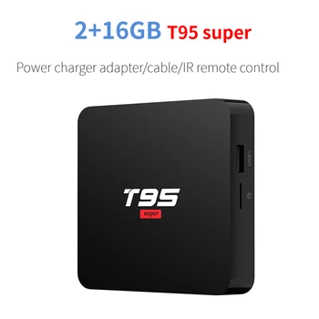 

T95 Super Set Top Box Android 10.0 TV Box 2GB 16GB Smart Multimedia Player with Infra Remote control Support for multiple mold