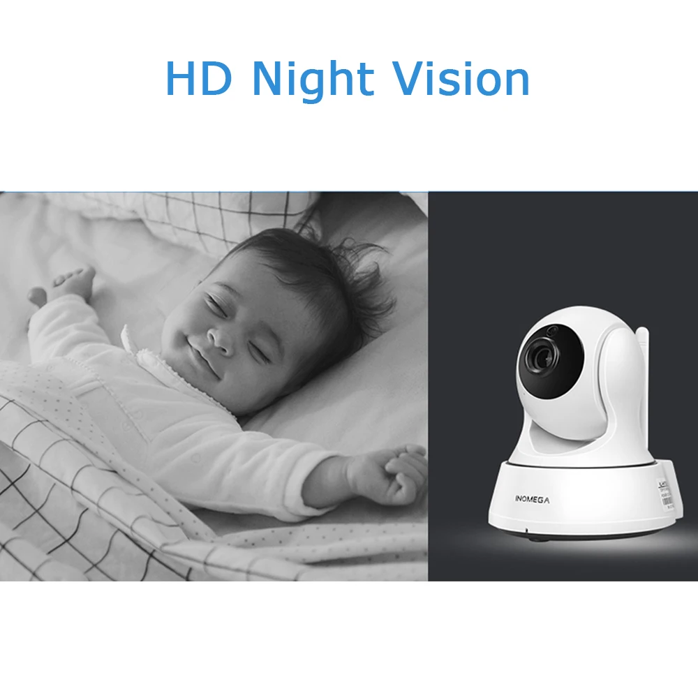 INQMEGA Облако IP камера Wi-Fi cam сетевая камера системы скрытого наблюдения ночного видения Детский Монитор автоматическое отслеживание домашней безопасности наблюдения