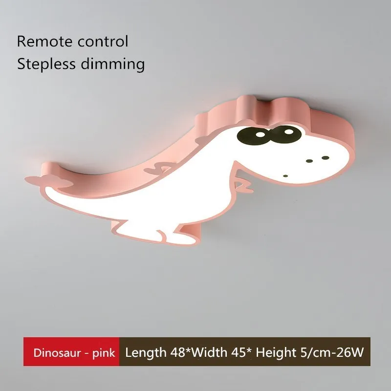 remote control A Светодиодный потолочный светильник с рисунком динозавра из мультфильма для детской комнаты с пультом дистанционного управления для детского сада Украшение для классной комнаты детский потолочный светильник s - Цвет корпуса: remote control A