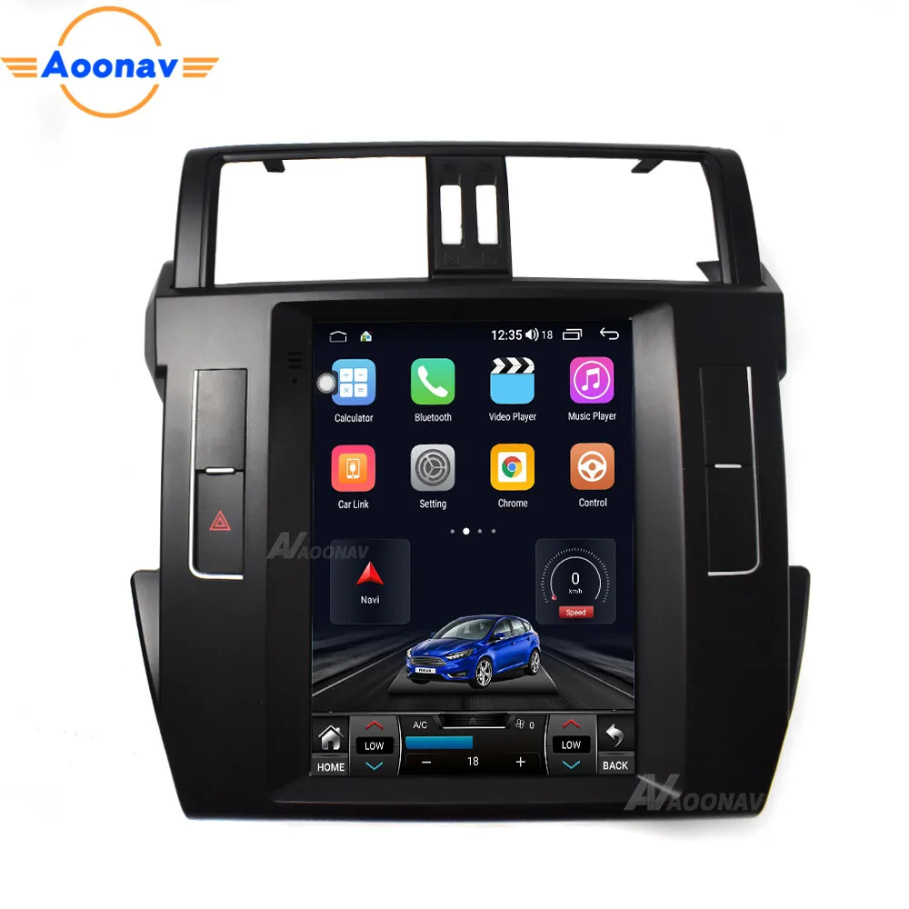 Автомобильный радиоприемник 2DIN Android 10 0 4G LTE 6 + 128 ГБ для Toyota LAND CRUISER PRADO 150 2013 2014-2017