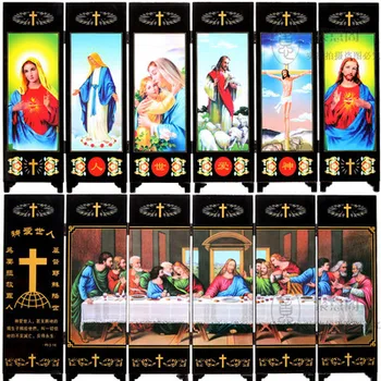 

Small screen crafts of ancient wood lacquerware (Three Kingdoms characters)