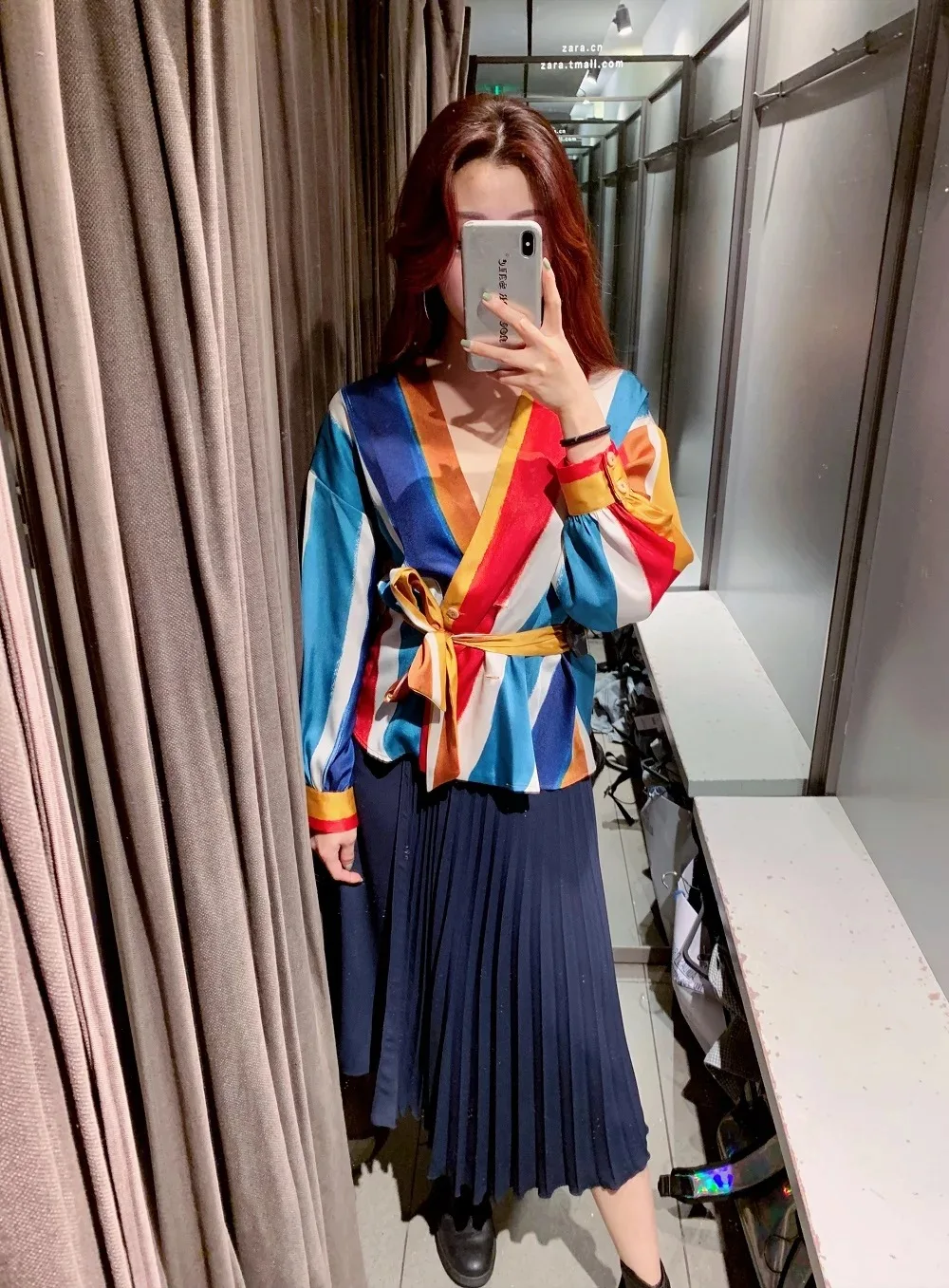 

Western Style 2019 Summer New Style WOMEN'S Dress Versatile Slimming Joint Pleated Skirt Skirt 1165068 40