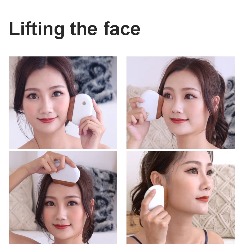 Натуральный энергетический очищающий массажер для лица лифтинг кожи нагрев