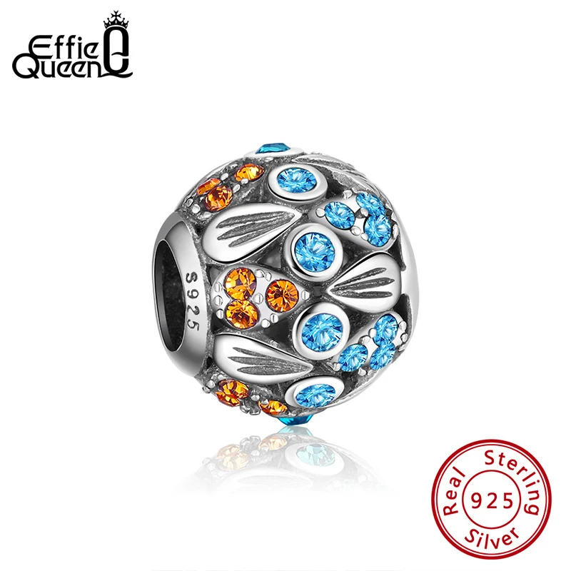 

Effie Queen 100% 925 Sterling Silver Charms Diy Beads Fit Original Bracelet Necklace Pendant Jewelry Gift ECB50