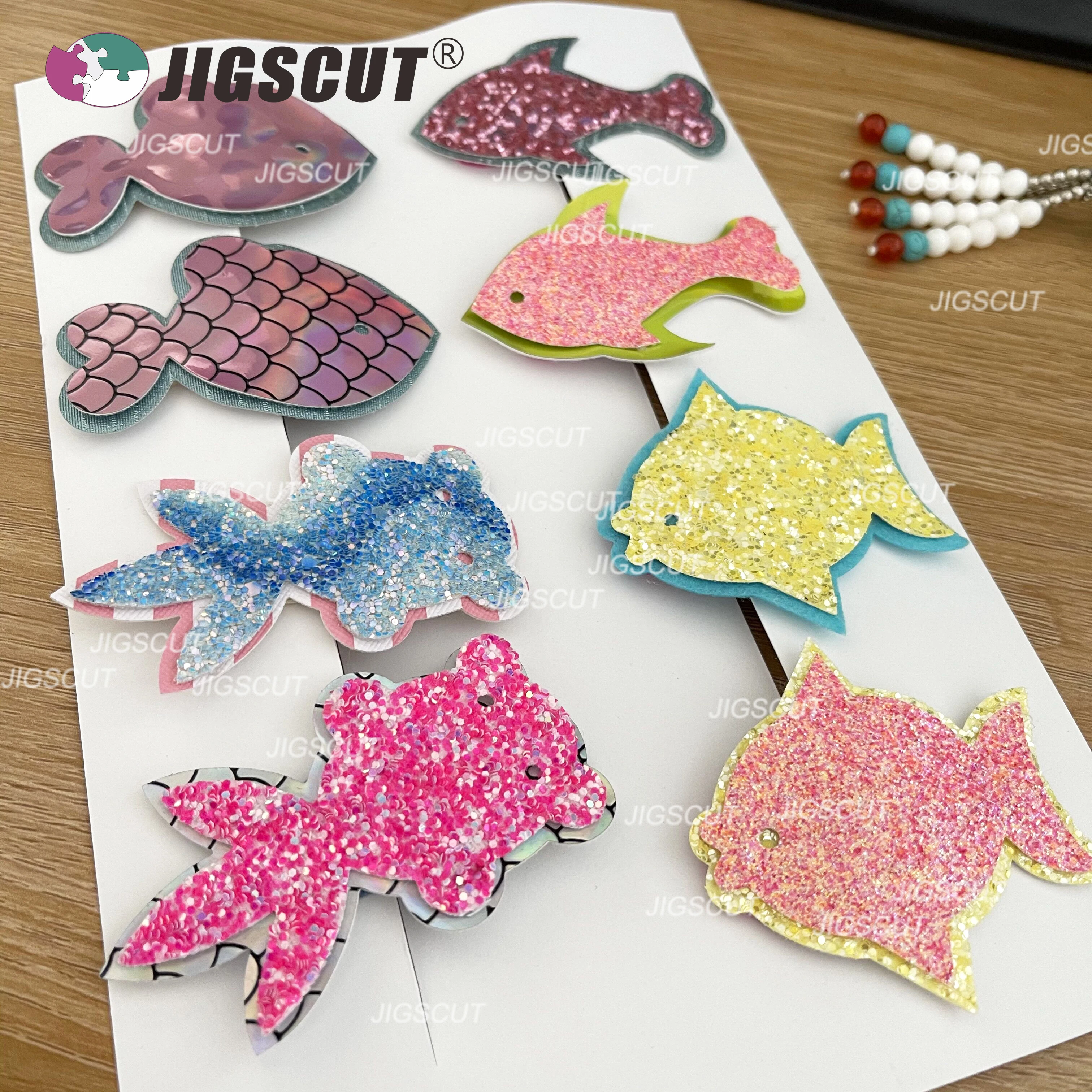 

New fish clip shapes cutting die JIGSCUT scrapbooking die fit 5cm snap clips