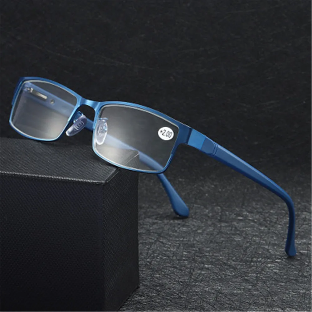 Mode klassische Business Lesebrille für Männer Titan legierung Rahmen Leser Brillen ultraleichte Harz Linse Presbyopie Brille