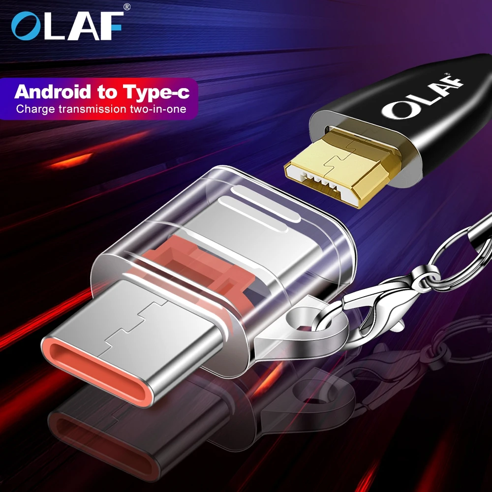 OLAF usb type C штекер для Micro USB Женский адаптер usb type-C поддержка OTG для Xiaomi Redmi Note 7 samsung S10 S9 huawei LG планшет