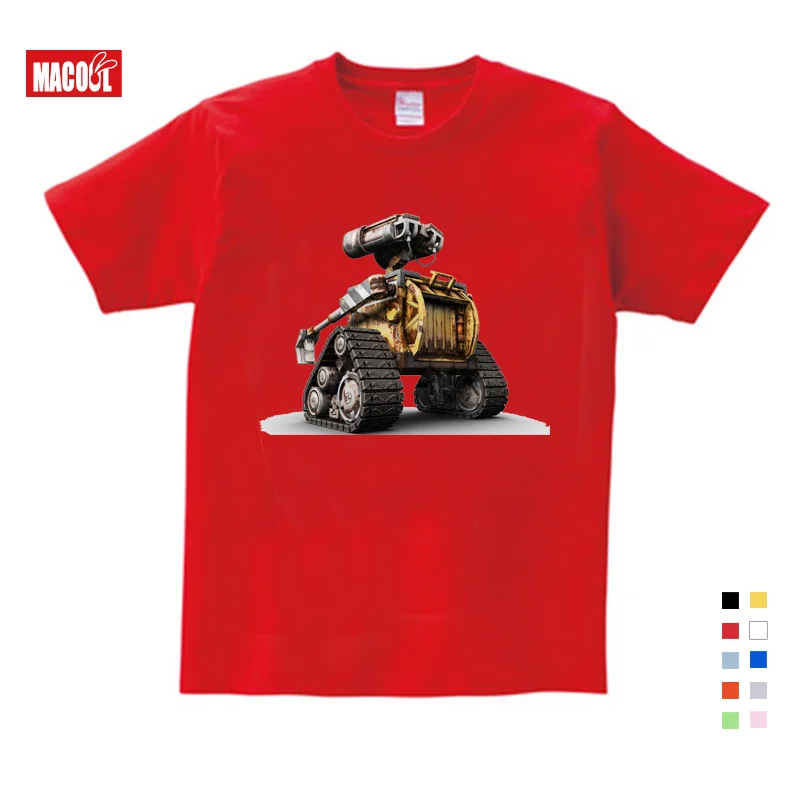 Wall-E Eve/забавная толстовка с изображением робота Homme Jollypeach; Новинка года; дышащие толстовки с капюшоном; Детские От 2 до 8 лет с длинными рукавами - Цвет: T-shirt