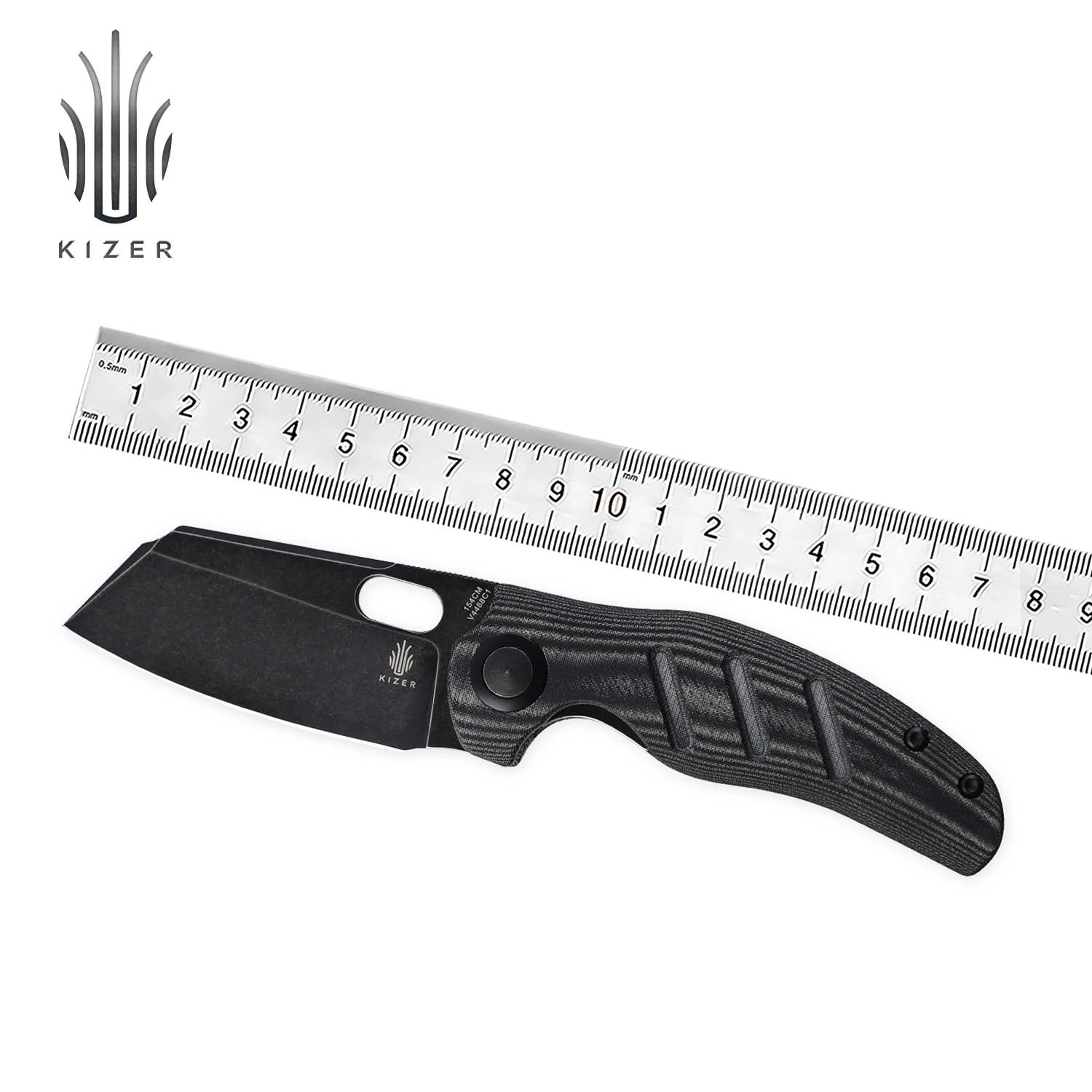 Складной карманный нож Kizer C01C V4488C1 новинка 2021 черная ручка из микрокарты и черный