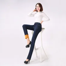 Jbersee кашемировые теплые джинсы зимние женские джинсы для женщин джинсы с высокой талией Femme размера плюс обтягивающие джинсы женские джинсовые штаны YZ2027