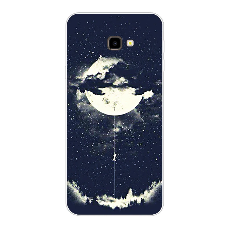 Чёрный матовый Для Funda samsung J4 Plus чехол 360 силиконовый матовый для samsung Galaxy J4 Plus sm j415 чехол для телефона J4 Plus 6,0 - Цвет: Чёрный матовый