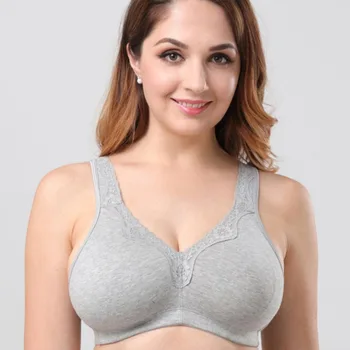 

Plus size bras for women Seamless Bra Vest Tops Rimless Bras female Lingerie Brassiere B C D E F cup wire free sleep bra