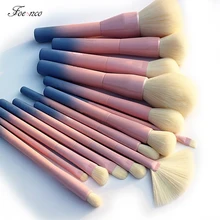 Warna Gradien Pro 14 Pcs Makeup Brushes Set Kosmetik Bubuk Foundation Eyeshadow Eyeliner Sikat Sikat Gigi Kuas Make Up Alat(China)