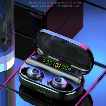 

F10 TWS Wireless Stereo Bluetooth Earphone 5.0 HiFi Music Press Earbud Bass Bluetooth Headset for iPhone Xiaomi