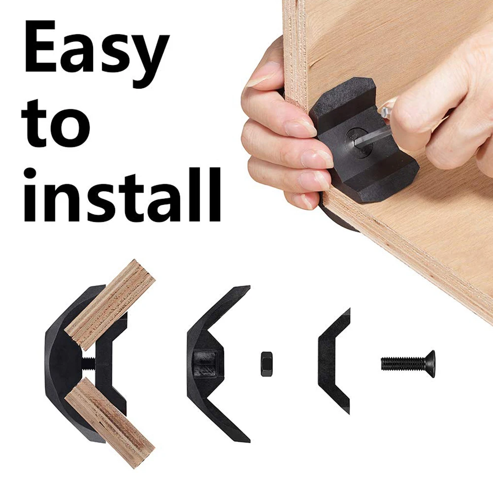 

8Pcs Wood Clamp Panel Connectors Right Angle Clip Set for Creative DIY Furniture Closet Table Storage Shelf Wood Connectors N20