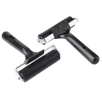 

2PCS 4-Inch Rubber Brake Roller Soft Rubber Brake Rubber Drum Paint Brush Ink Applicator Art Craft Stamping Tools