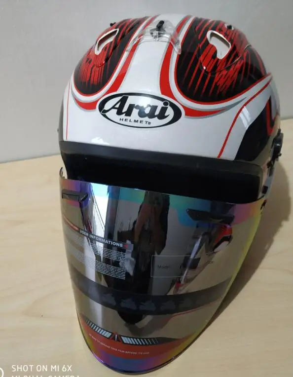 Arai R3 шлем мотоциклетный шлем с открытым мотокроссом размер шлема: S M L XL XXL, Опционный трехцветный объектив 3 - Цвет: color