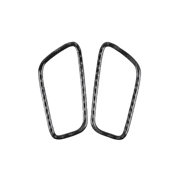 

2pcs For Porsche Macan Accessories 2017 2018 2015 2016 Instrument Dashboard Air Outlet Panel Strips Carbon Fiber 3D Car Sticker