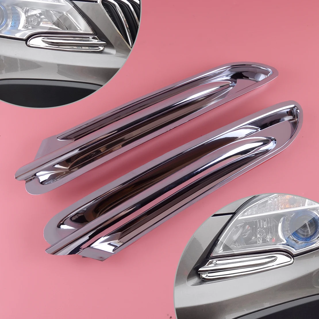 CITALL хромированные фары Накладка подходит для Opel Vauxhall Mokka Buick Encore 2012 2013