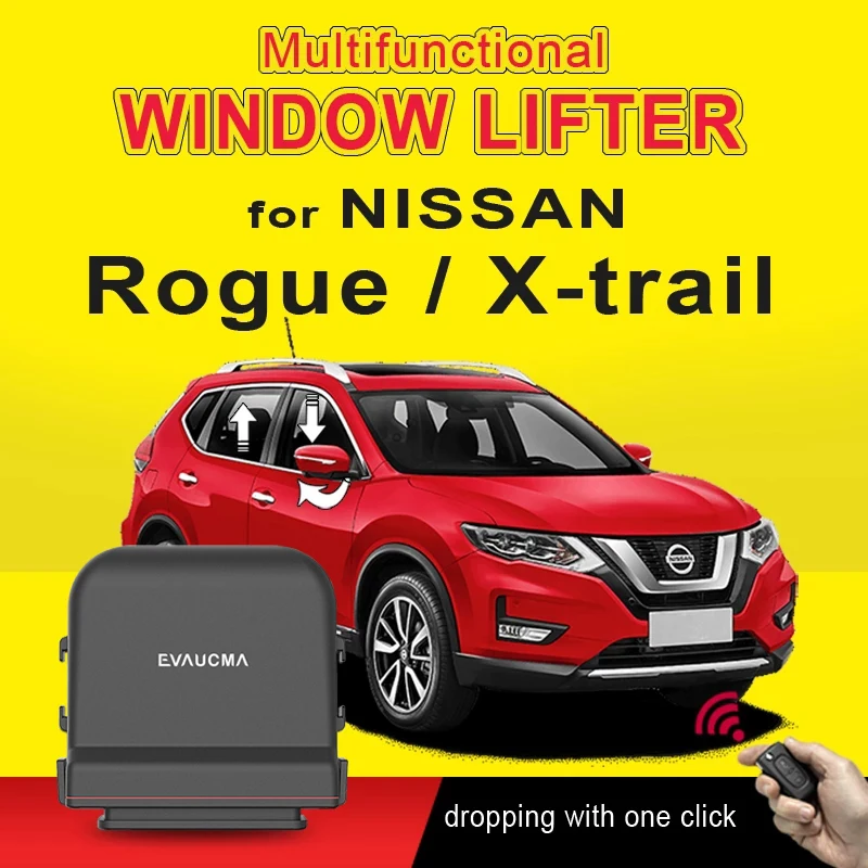 

Car Power Window Closer + Mirror Folding System For Nissan X-trail Rogue T32 Window Lifting Car Side Mirror Folder Folding Kit