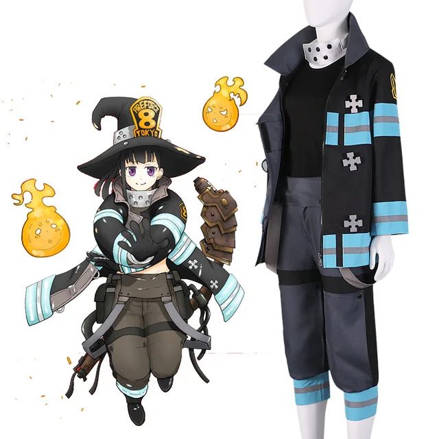 Anime Fire Force Montgomery Outfits Halloween Carnival Party Costume