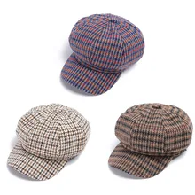 Открытый регулируемый солнцезащитный козырек хлопок головной убор берет Кепка Винтаж газетчик художники восьмиугольная остроконечная шляпа одежда аксессуары