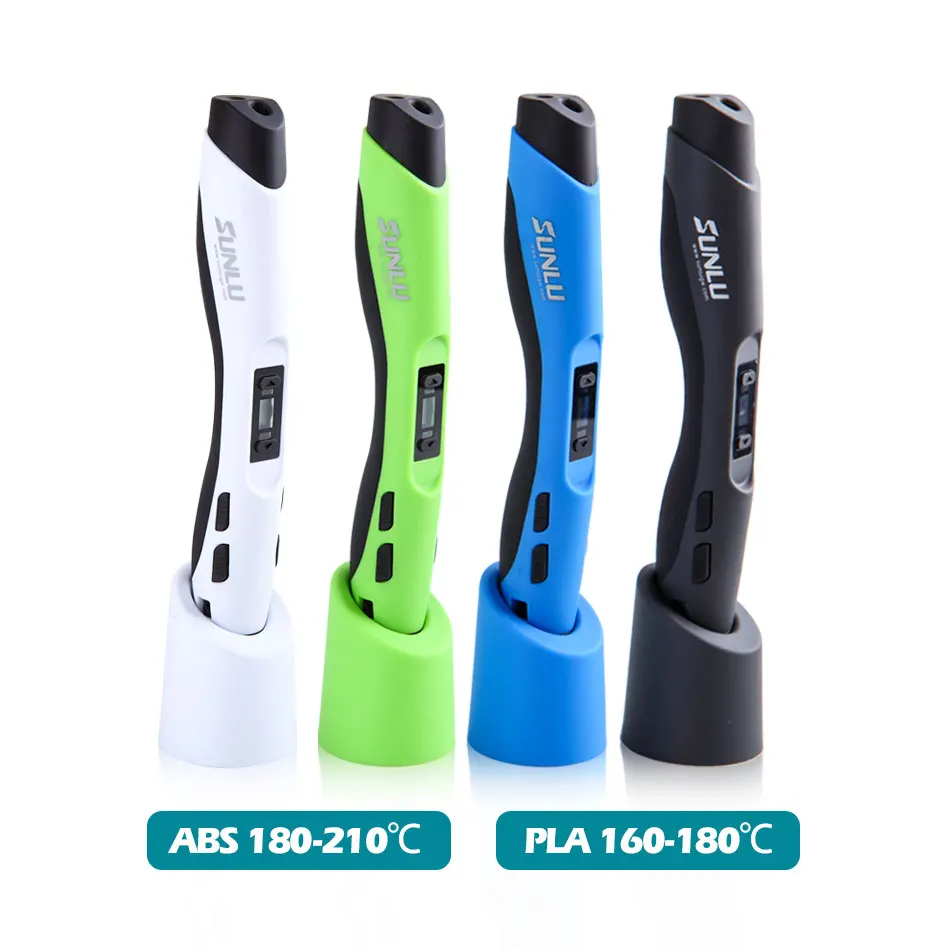 3D Pen Printing 8 Levels Digital Speed Control Nozzle For Creative Craft Making 3D Pen for Kids
