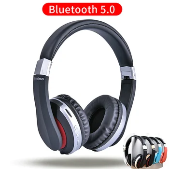 

Wireless Headphones Bluetooth Headset Foldable Stereo Gaming Earphones With Microphone Support TF Card For IPad Mobile Phone MH7