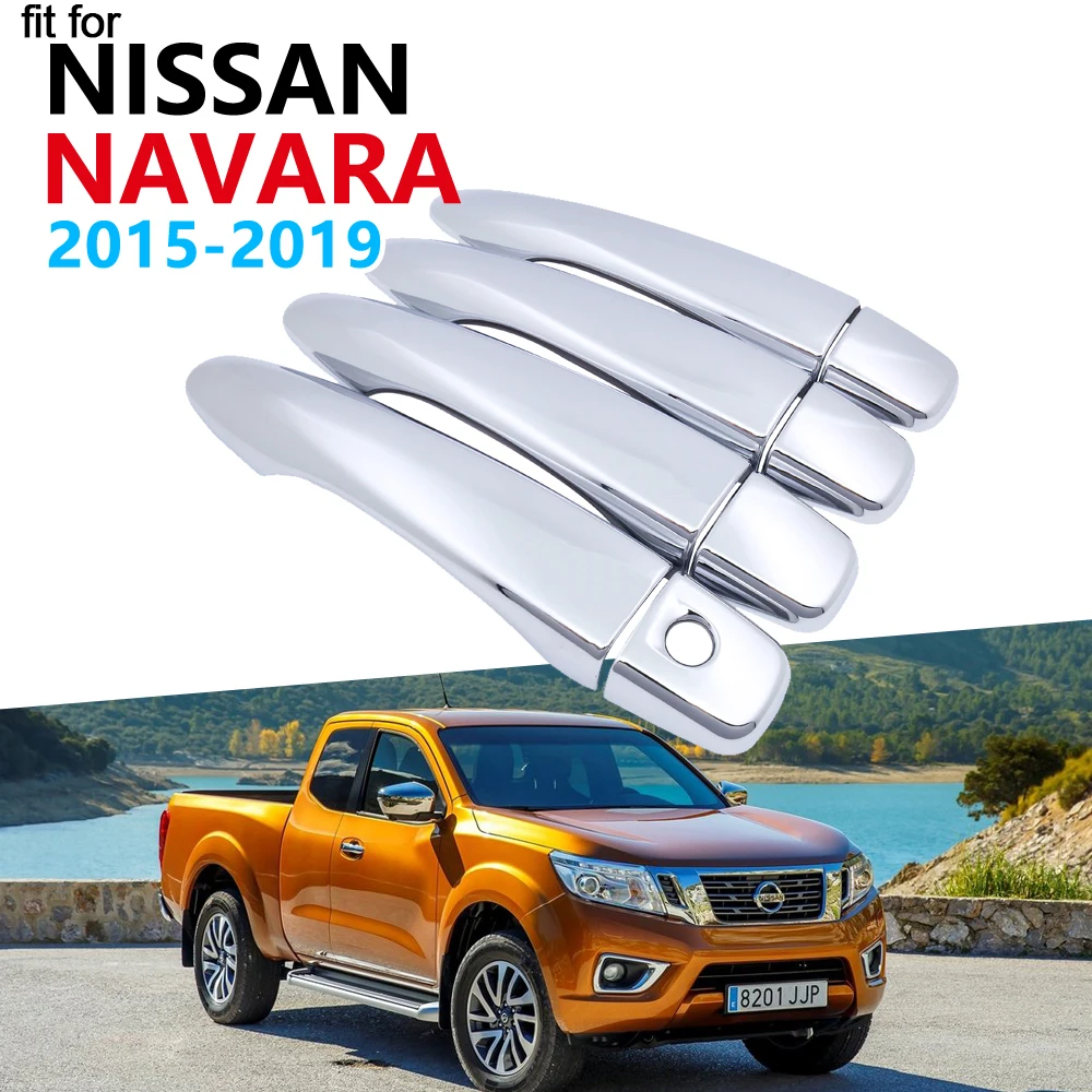 Door Handle Cover Trim Chrome Fits Nissan NP300 Navara D23 Pickup 2014-2017