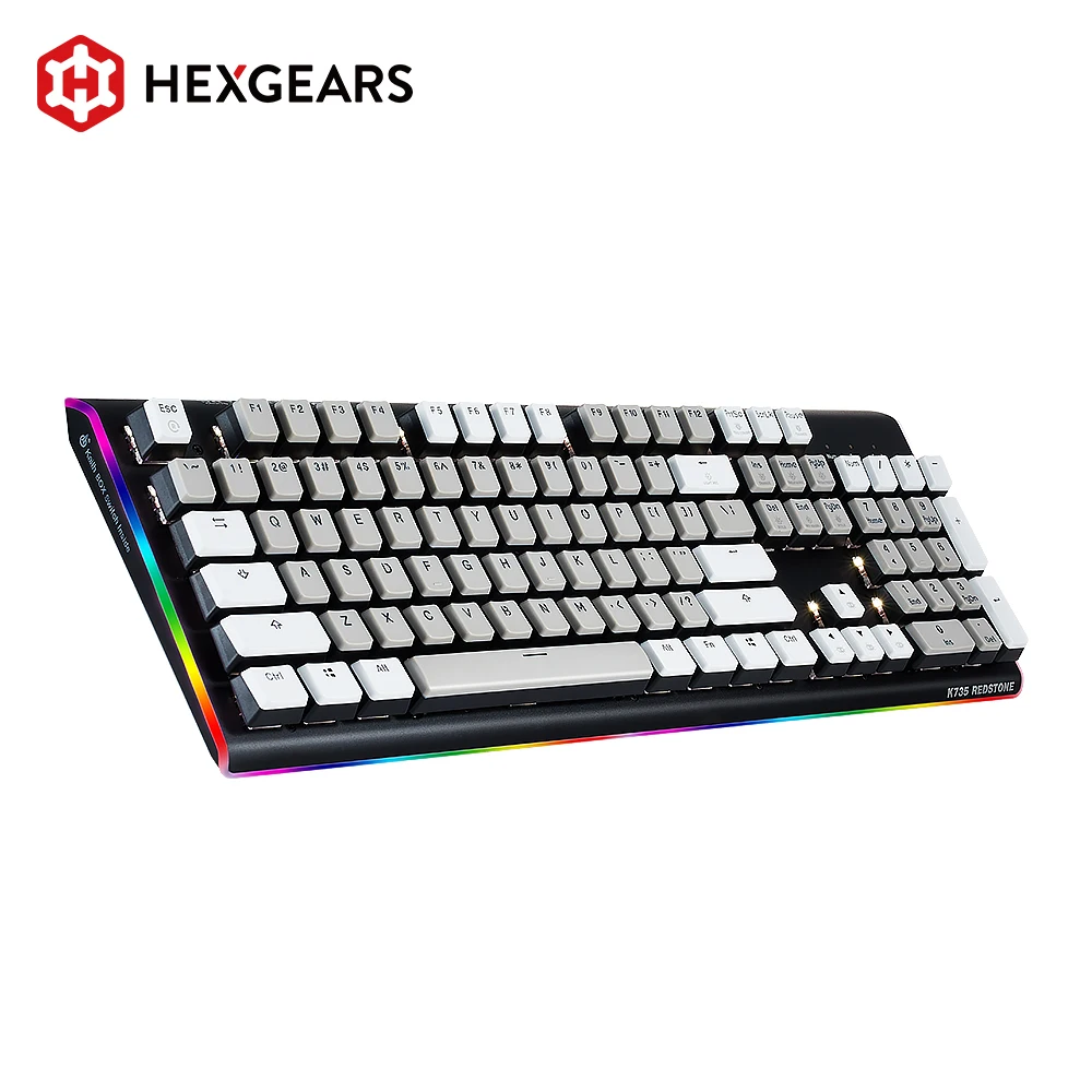HEXGEARS GK735 Kailh переключатель коробки механическая клавиатура 104 ключа Горячая