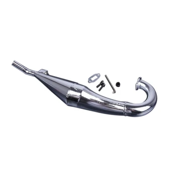 

Chrome Resonant Tube Tuned Pipe Exhaust Pipe General for 1/5 HPI Baja 5B Ss 5T 5Sc King Motor Rc Car Tuned Pipe Exhaust