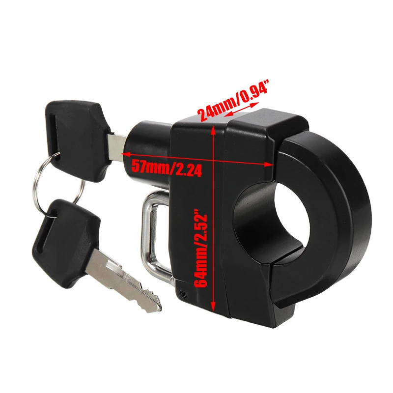 Для XL 883 1200 XL 1200C L N S V X 1 шт. черный алюминий 25 мм руль мотоцикла шлем замок аксессуары Запчасти