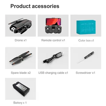 

S5 Optical Flow Folding Drone with 1080P/4K HD ESC Dual Camera Geasture Photo APP Control RC Airplane Headless Mode RC Drone