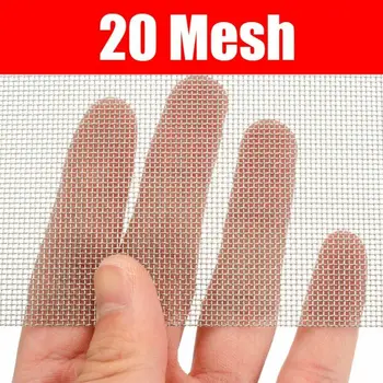 

1*Filter Stainless Steel 5/8/20/30/40 Mesh Woven Wire Filtration Screen Filter 15cmx30cm High Quality