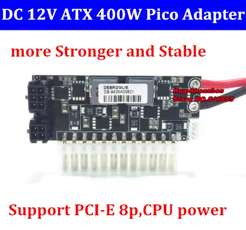 Módulo de Alimentação 400w Saída Módulo de Alimentação para pc dc 12v 24pin Pico Psu Atx Psu Carro Mini Itx Pci-e 8p