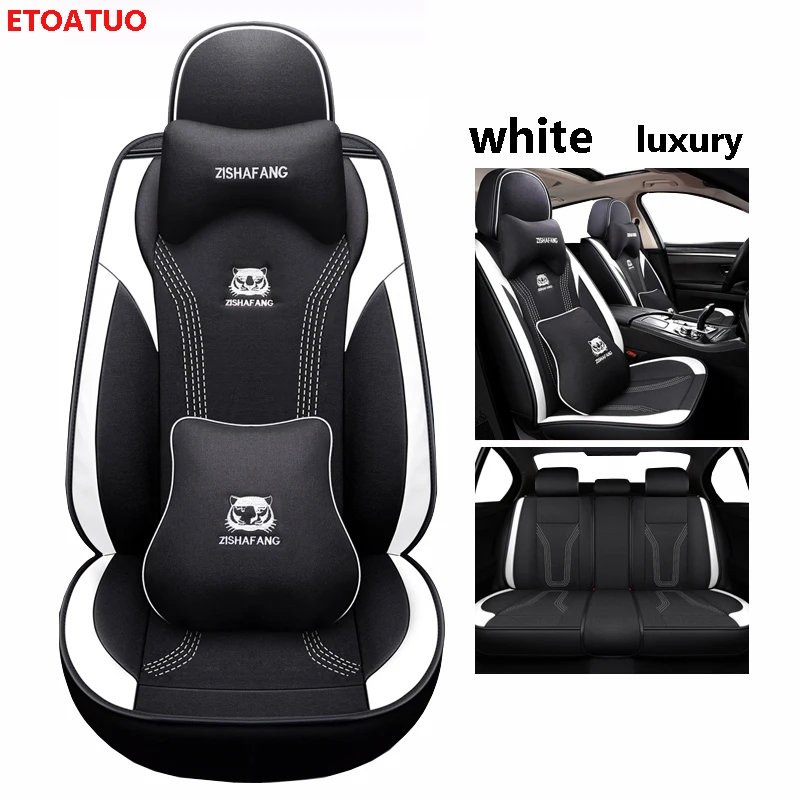 

ETOATUO Universal Car Seat covers for Skoda all models fabia octavia rapid superb kodiaq yeti car styling auto accessories car