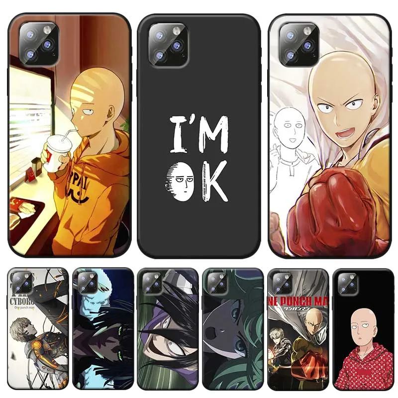 Чехол One Punch Man для iPhone 7 11 pro max XR X 6S 8 XS MAX 6 plus SE 5S Прозрачный мягкий силиконовый чехол