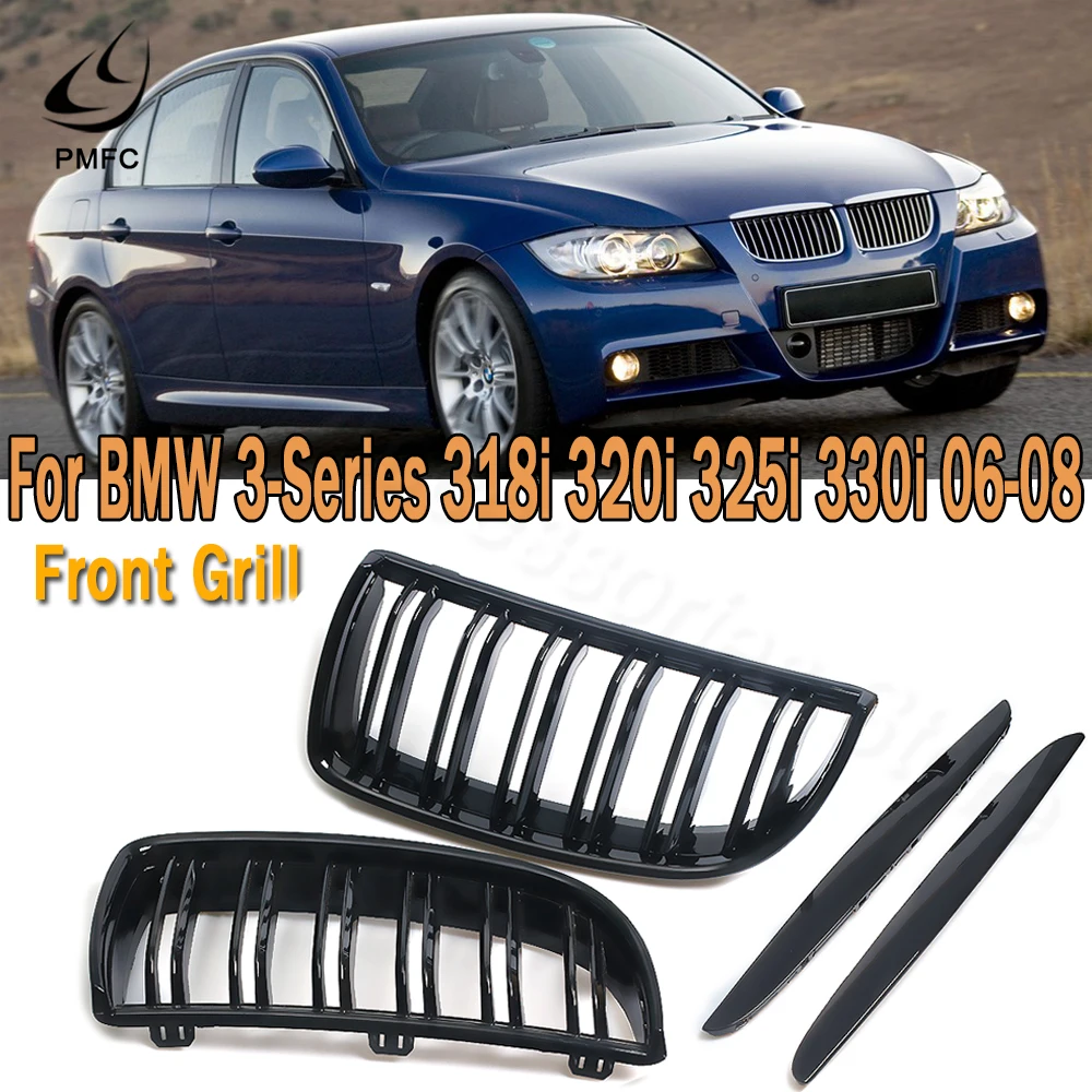 Решетки PMFC для переднего бампера BMW E90 E91 318 320i 325i 330i 2006 2007 2008 | Автомобили и