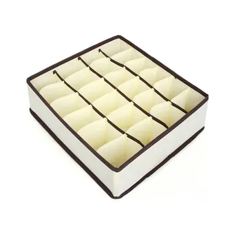 

Storage Boxes for Ties Socks Shorts Bra Underwear Divider Drawer Lidded Closet Organizer