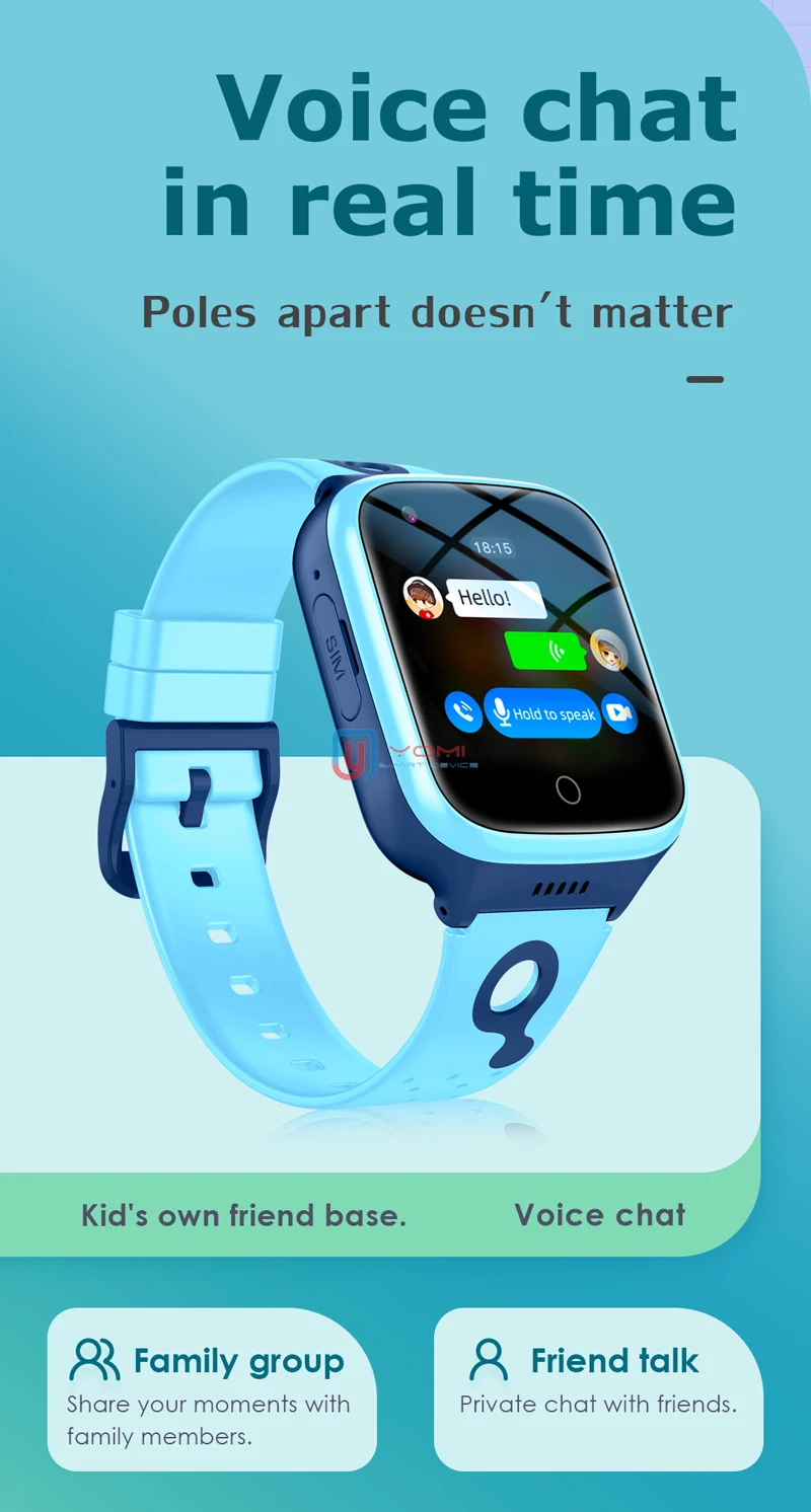 Reloj inteligente con teléfono GPS para niños IP67 Rastreador de ubicación  de llamadas a prueba de agua Pulsera con reloj de pulsera antipérdida para  niños, Azul Monstrate DZ4838-01B