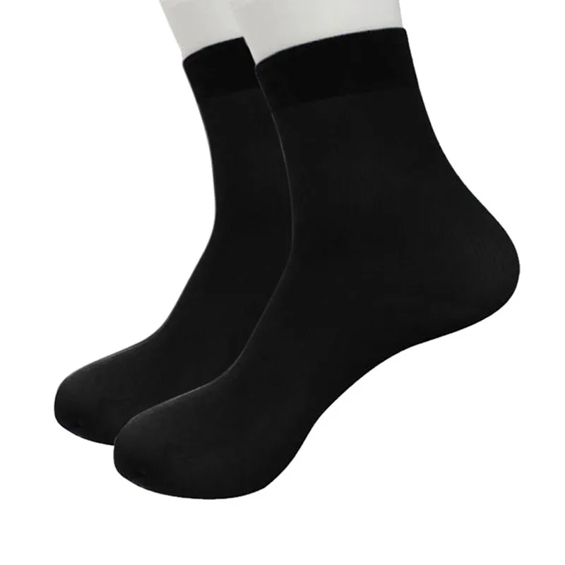 1 пара Спортивные Повседневные носки из бамбукового волокна ультратонкие эластичные шелковистые короткие шелковые носки удобные Skarpetki