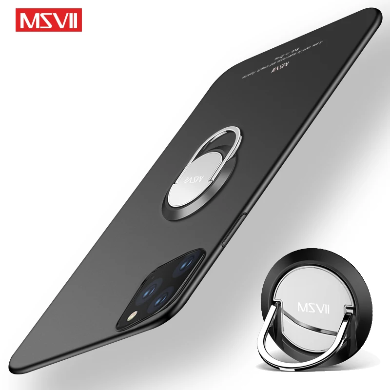 MSVII чехол для iPhone 11 Pro Max матовый Apple X XR XS кольцо держатель iPhone11 |