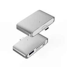 4 в 1 концентратор USB Type C с USB3.0/SD/micro SD многофункциональный ОТГ-ридер для всех мобильных телефонов
