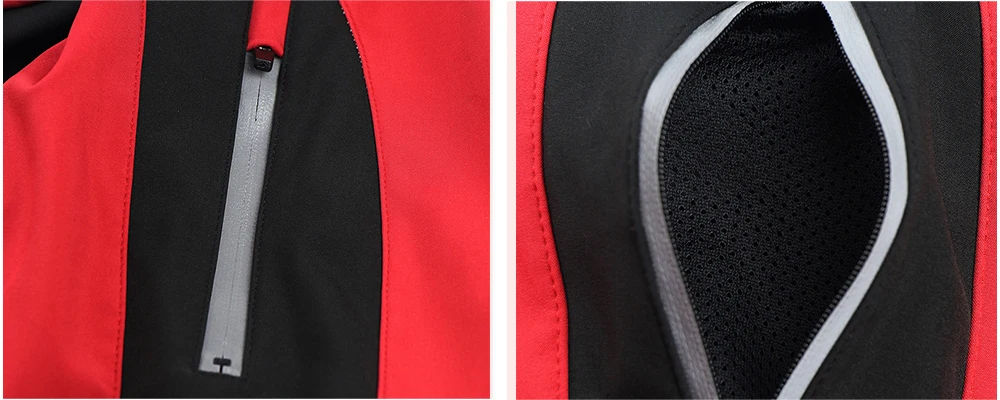ARSUXEO Мужская зимняя теплая велосипедная куртка ветрозащитная водонепроницаемая Спортивная флисовая куртка для горного велосипеда велосипедная одежда Светоотражающая 15F