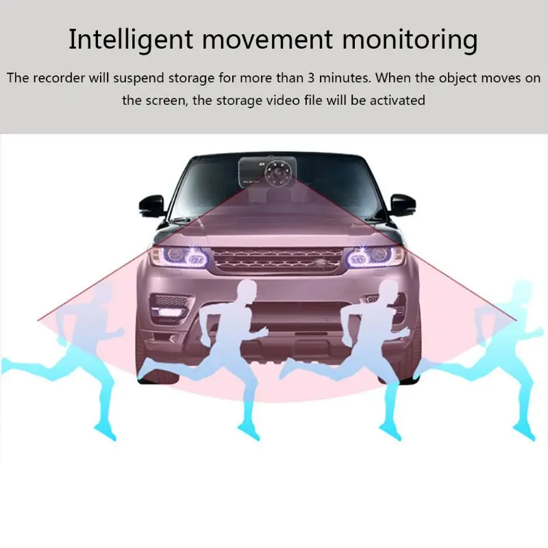 Автомобильный видеорегистратор камера Full HD 1080P Dash Cam с двойным объективом ночного видения с камерой заднего вида видеорегистратор