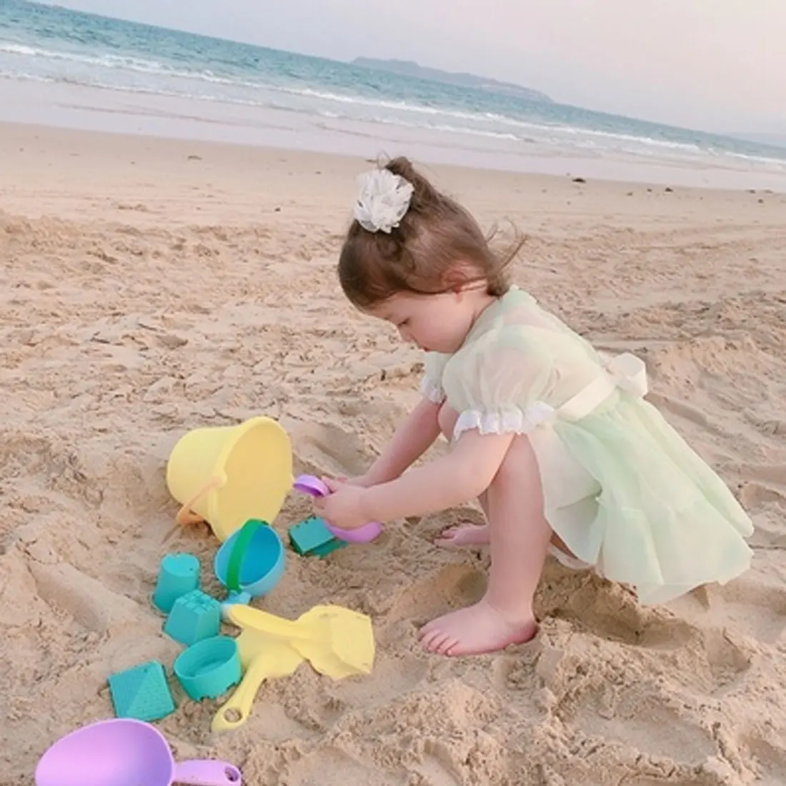 Песочница набор инструментов морской песок ведро грабли песочные часы ...