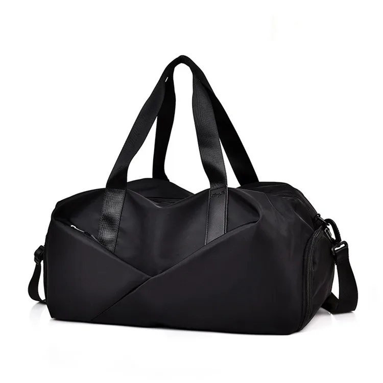 Женская модная дорожная сумка, водонепроницаемая нейлоновая большая Вместительная дорожная сумка, многофункциональная сумка-тоут, повседневные сумки через плечо - Цвет: Черный