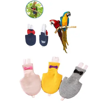 

Bird Parrot Diaper Flight Suit Nappy Clothes for Green Cheek Conure Parakeet Cockatiels Pigeons Medium Large Pet Bird