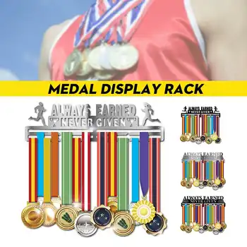 

Medals Holder Stainless Steel Medal Hanger Display Rack Running Swimming Gymnastics Bike Sport Medal Decoration 400MMX158MM